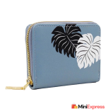 Women’s Casual RFID Card Holder – Lightweight Blue Artificial Leather Accessory - Image 2
