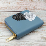 Women’s Casual RFID Card Holder – Lightweight Blue Artificial Leather Accessory