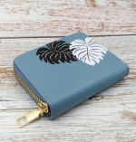 Women’s Casual RFID Card Holder – Lightweight Blue Artificial Leather Accessory