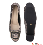 Women’s BELLA ROSA Snake Skin Block Heel Shoes – Trendy and Comfortable - Image 3