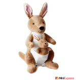 Adorable Lovey Dovey Kangaroo Soft Toy with Baby – Perfect Gift for Kids & Loved Ones (32 cm, Brown) - Image 2