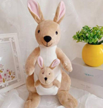 Adorable Lovey Dovey Kangaroo Soft Toy with Baby – Perfect Gift for Kids & Loved Ones (32 cm, Brown)