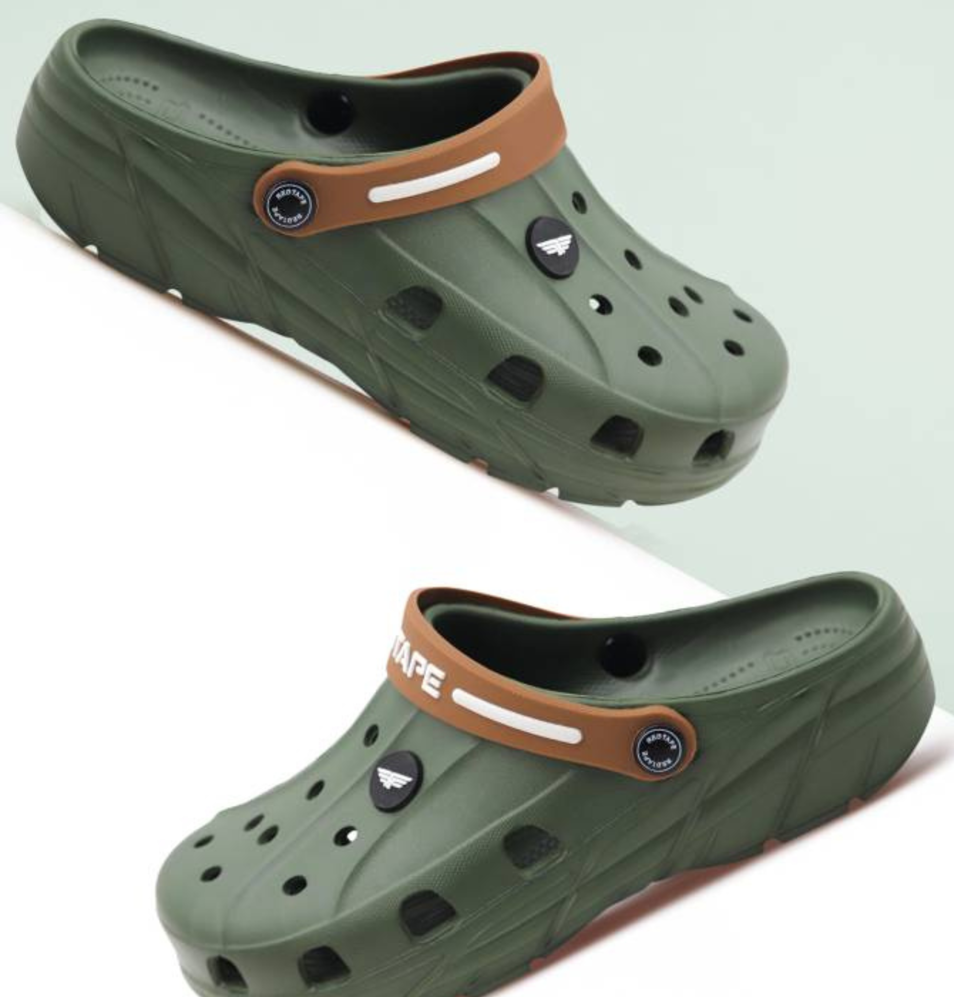 united desi - 2024-12-11T164719.130 Comfortable Slip-On Beige Clogs Sandals for Men – Lightweight & Durable - Image 1