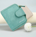 Women’s Green Genuine Leather Wallet – Stylish and Functional with 12 Card Slots