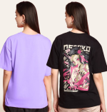 Chic Printed T-Shirt for Women – Lightweight Cotton Blend in Beige - Image 3