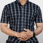 Professional Men’s Regular Fit Printed Shirt – Formal and Office Wear