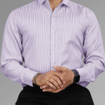 Men’s Trendy Striped Formal Shirt – Comfortable and Professional Design