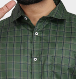 Men’s Regular Fit Checkered Formal Shirt with Spread Collar – Classic Style - Image 3