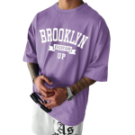 Stylish Purple Cotton T-Shirt