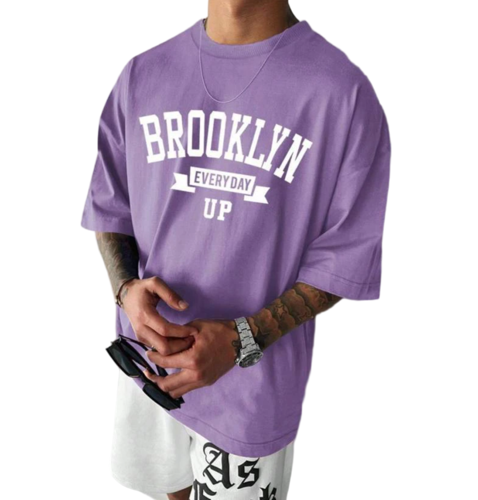 Stylish Purple Cotton T-Shirt