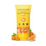 Mamaearth Vitamin C Daily Glow Sunscreen with Vitamin C & Turmeric For All Skin Types - 80g
