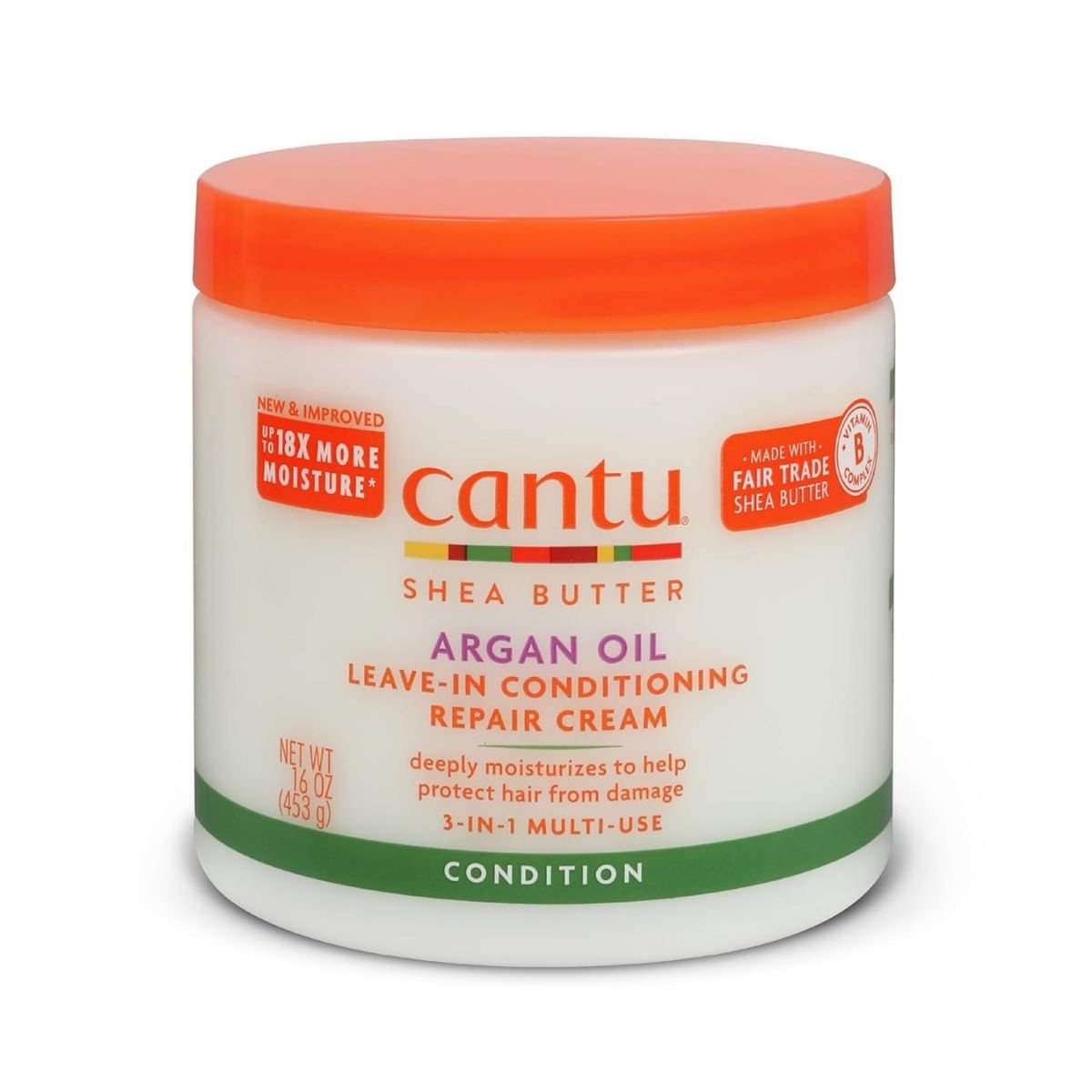 @Miniexpress.lk - 2026-07-11T222426.201 Cantu Argan Oil Leave-In Conditioning Repair Cream Restores and Strengthens Hair - 453g - Image 1