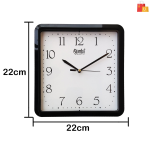 Ajanta Plastic Wall Clock - Black - Image 2