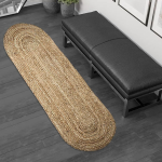 Handwoven Jute Braided Rug Mat