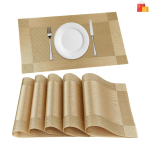 Gold Dining Table Mats Set of 6 - Image 2
