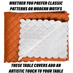 Luxurious Velvet Table Cover 40x60 Inches, Brown - Image 2