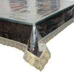 Premium Transparent Table Cover with Lace - Image 3