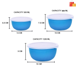Steel Microwave Safe Mixing Bowls  – Set of 3 - Image 2