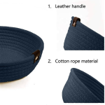Mini Rope Storage Basket – Set of 3 - Image 2
