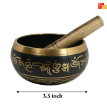Tibetan Singing Bowl – Includes Wooden Mallet - Image 3