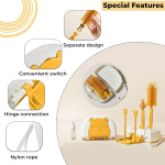 Baby Bottle Drying Rack with Brush 2 in 1 - Image 2