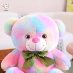Colorful Rainbow Teddy Bear