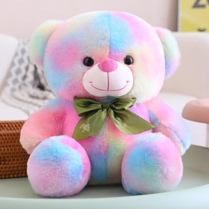 Colorful Rainbow Teddy Bear