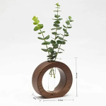 Wooden Test Tube Vase