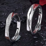 Platinum Adjustable Couple Ring