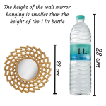 Fiber Wall Mirror Hanging  for Home Decor - Image 3