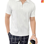 Men's Zipper Polo T-Shirt