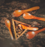 Premium Wooden Spoon Set by SMR | Handcrafted Teak Wood Kitchen Tools - Pack of 6 - Image 2