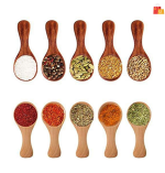 Set of 10 Sisam Wooden Spoons – 4-inch, Durable and Eco-Friendly Kitchen Utensils