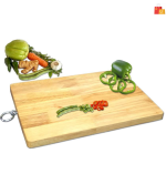 Wooden Cutting Board for Vegetables, Fruits, Meat, Cheese & Serving - Dishwasher Safe, Beige, Pack of 1 - Image 2
