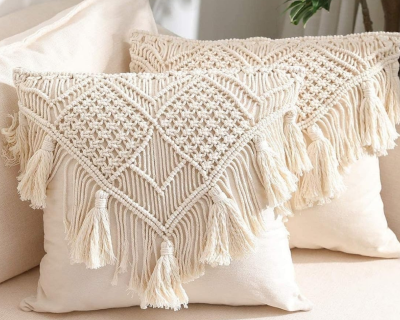 Macrame Cushion Cover