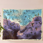 Cloudy Doodles Wall Hanging