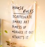 House Rules Cotton Tapestry for Home Décor - Image 3