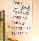 House Rules Cotton Tapestry for Home Décor - Image 2