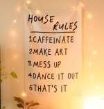 House Rules Cotton Tapestry