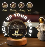 Wooden LED Night Lamp