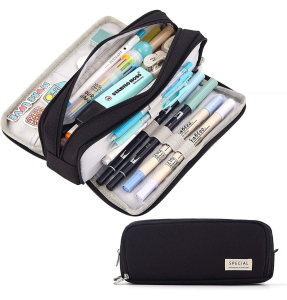 Pencil Case with 3 Compartments