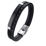 Stylish Leather Adjustable Bracelet