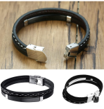 Stylish Leather Adjustable Bracelet