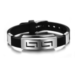 Leather Silicon Bracelet