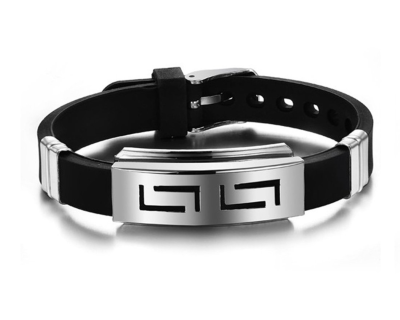 Leather Silicon Bracelet