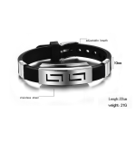 Leather Silicon Bracelet