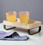Natural Medium-Sized Wooden Tray for Serving and Decoration - Image 2