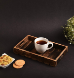 Wooden Serving Tray with Elegant Brown Finish – Ideal for Restaurant or Home Use - Image 3