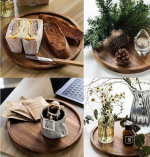 Rustic Sheesham Wood Serving Platter for Food and Drinks - Image 3