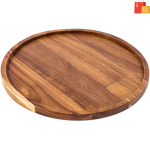 Rustic Sheesham Wood Serving Platter for Food and Drinks